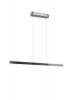 Nowoczesna uniwersalna lampa wisząca LED minimalistyczna srebrna metalowa listwa podłużna ściemnialna ARCOLA 331210107 Trio
